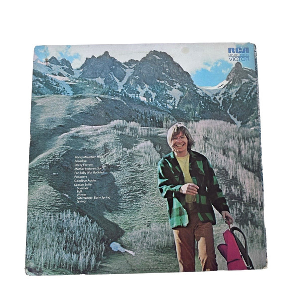 John Denvers Greatest Hits Rocky Mountain High LP Vinyl RCA Records Album 70s - Picture 3 of 15